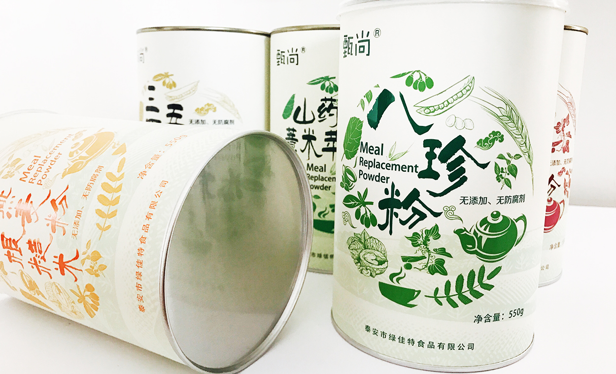 甄尚代餐粉紙罐