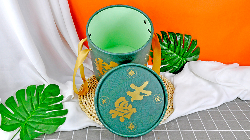 手提圓筒粽子禮盒