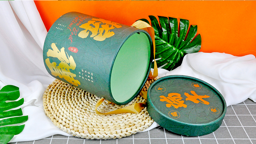 手提圓筒粽子禮盒